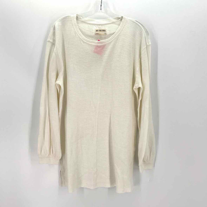 Size M WE THE FREE Ivory Cotton Sweater