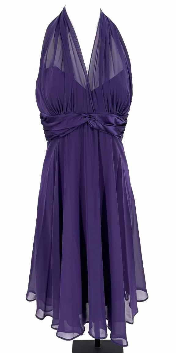 Size 12 CONNECTED APPAREL Purple Dress