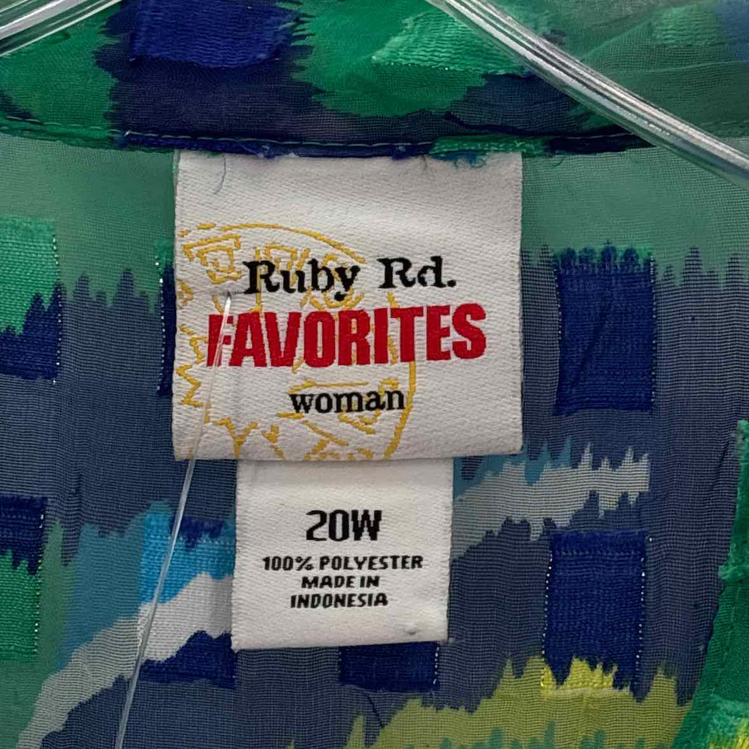 Size 20 Ruby Rd Multi-Color Shirt