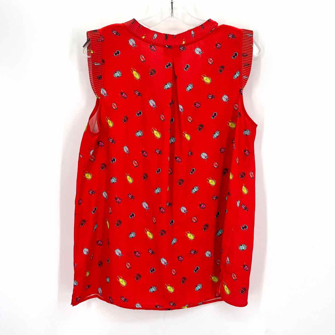 Size L Talbots Red Print Shirt