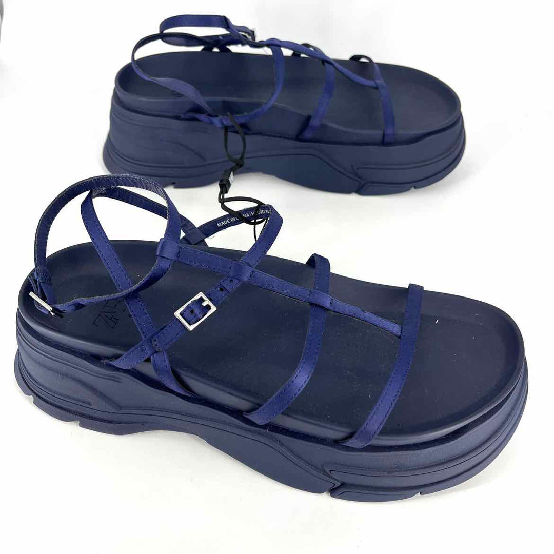 Shoe Size 41 ZARA Navy Sandals