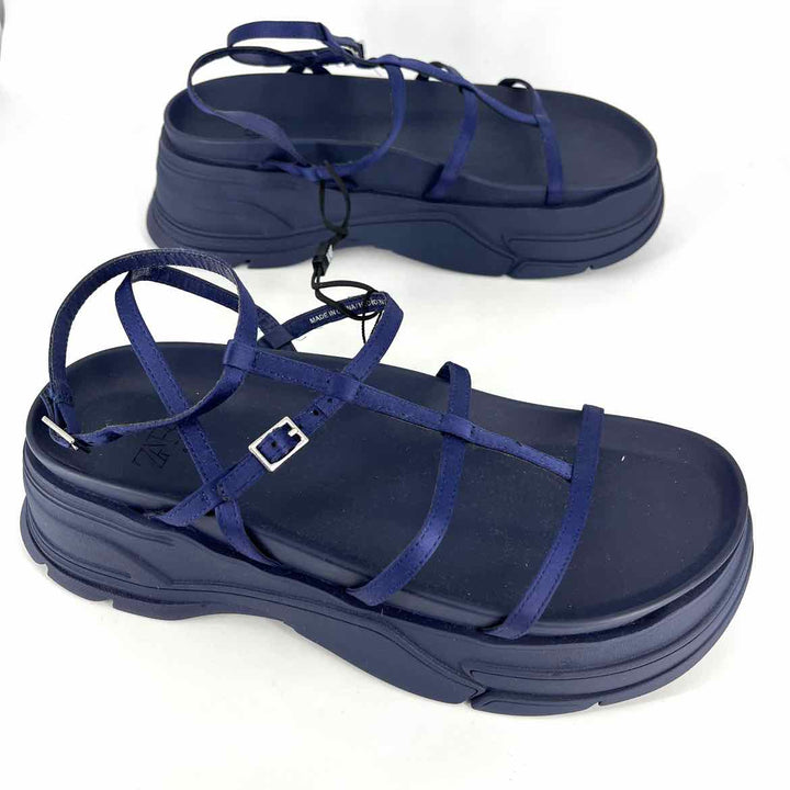 Shoe Size 41 ZARA Navy Sandals