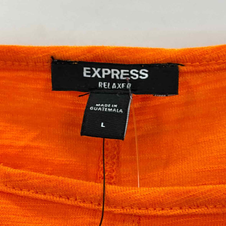 Size L EXPRESS Orange Shirt