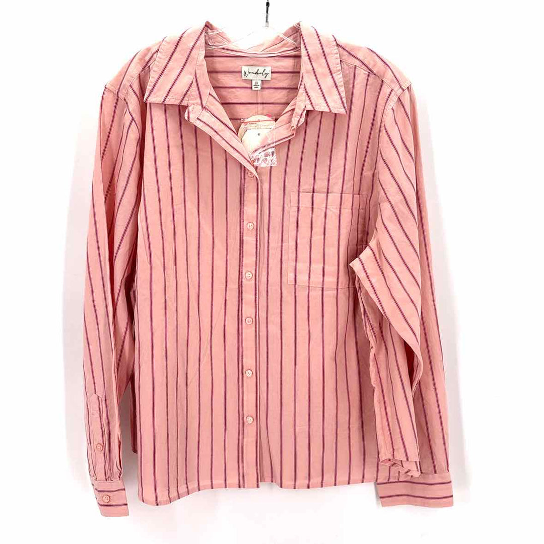 Size 2X WONDERLY Pink Shirt