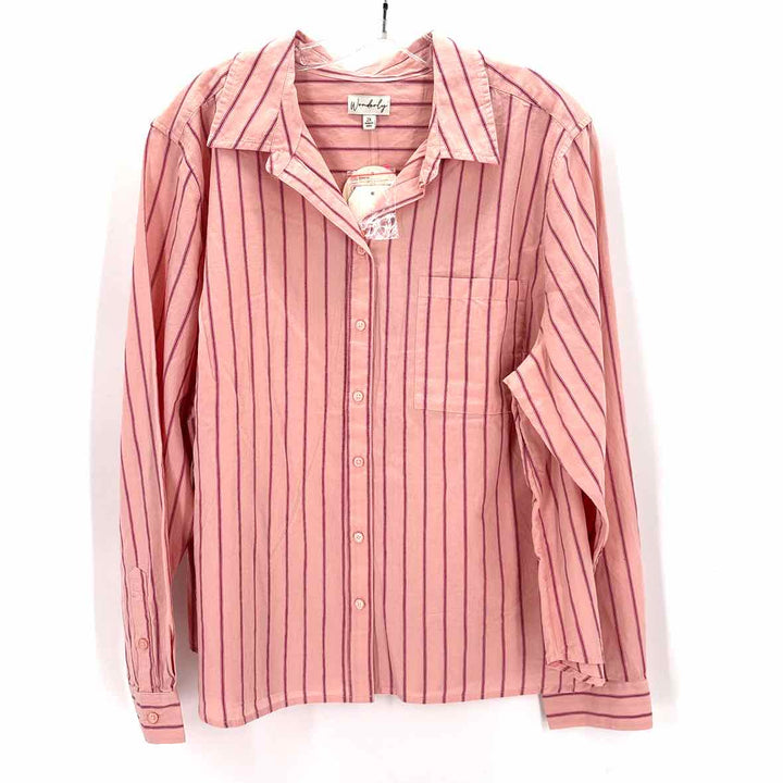Size 2X WONDERLY Pink Shirt
