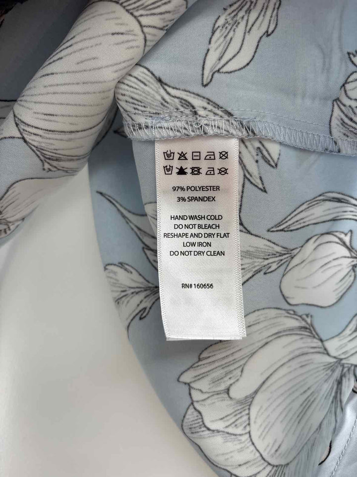 Size L RACHEL ZOE Blue Print Shirt