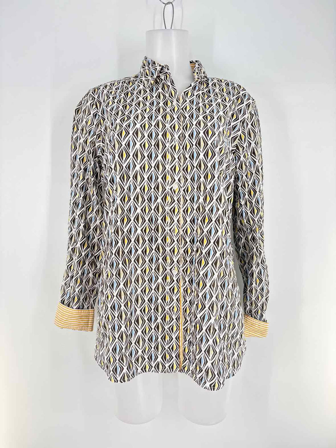 Size L J MCLAUGHLIN Brown Cotton Shirt