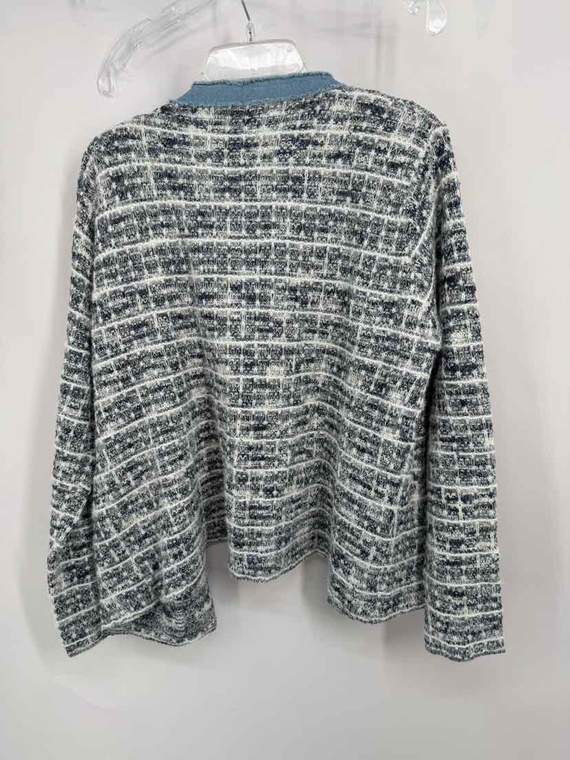 Size XL Blue Cardigan