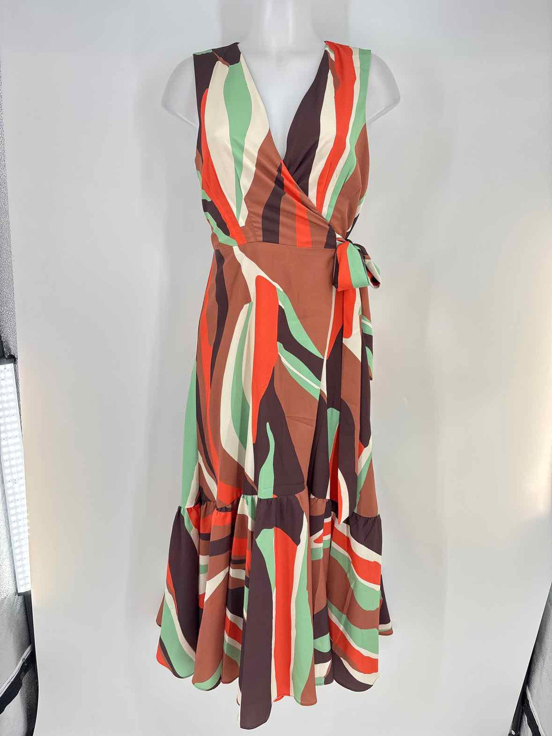Size S HUTCH Brown Print Dress