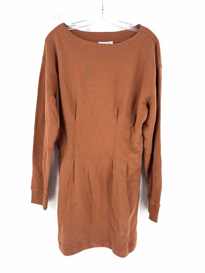 Size L NATION Tan Cotton Dress