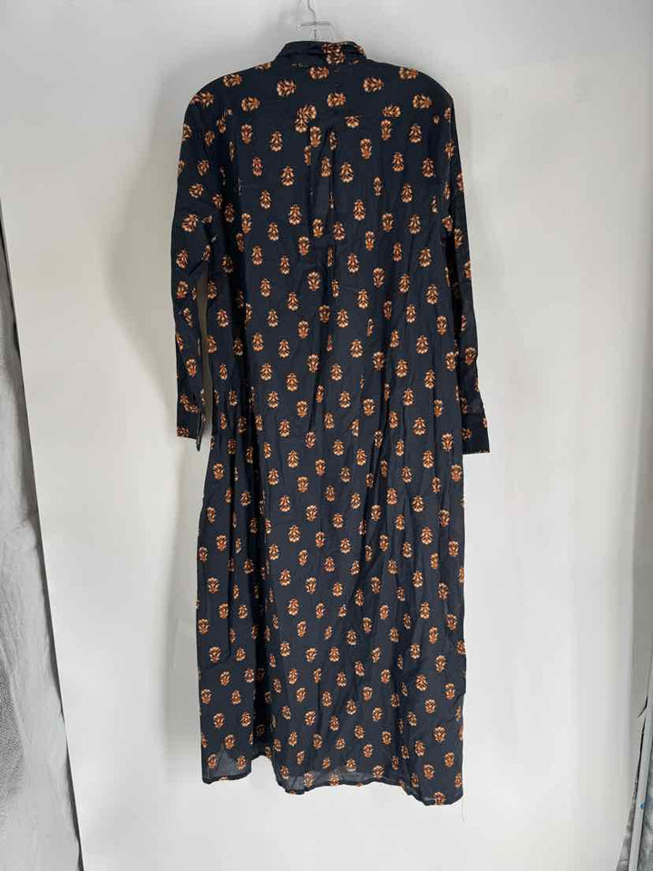 Size S Boden Navy Print Dress