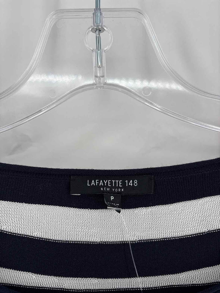 Size S LAFAYETTE Navy Print Shirt