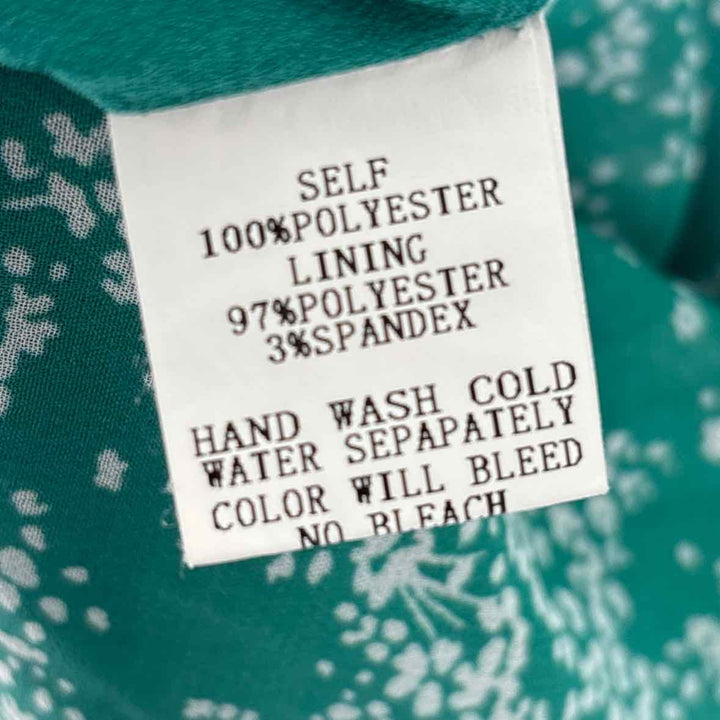 Size M PINCH Green Print Dress
