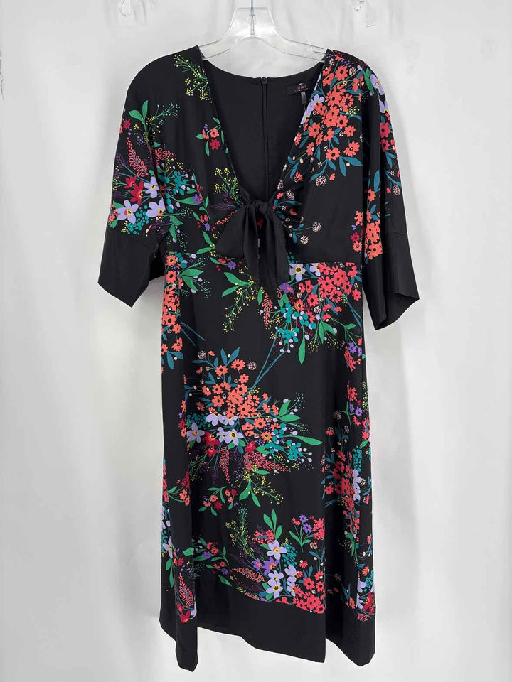 Size 4 TRINA TURK Black Print Dress