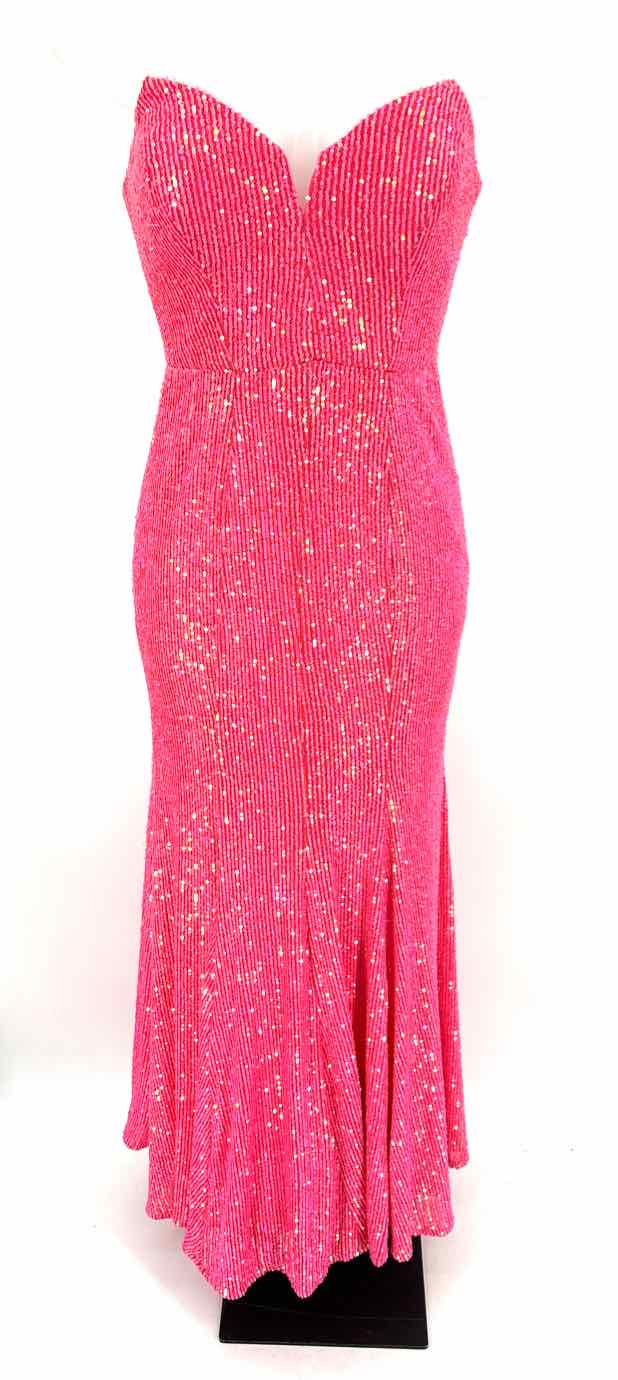 Size 4 Pink Sequined Dress