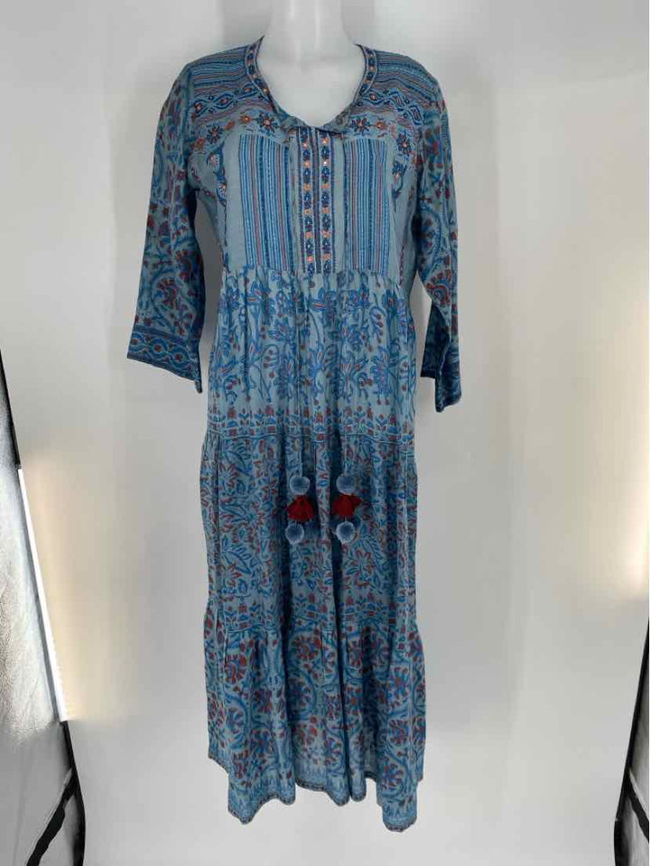 Size S Blue Print Dress