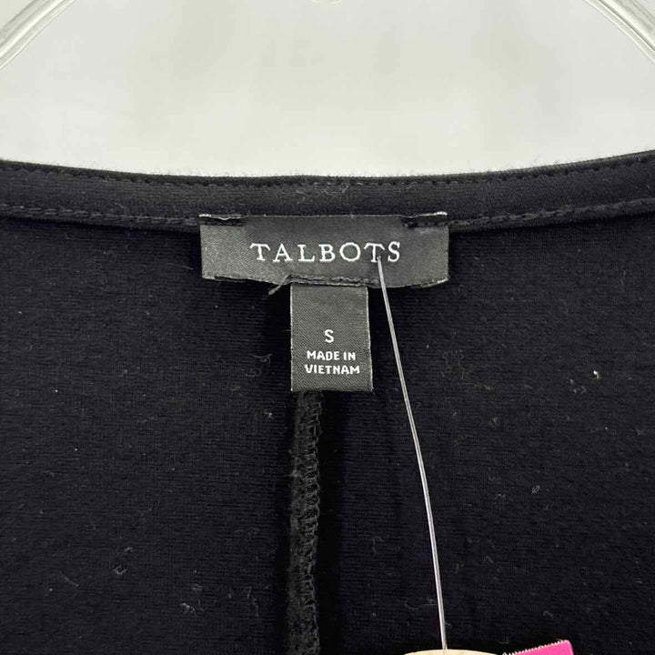 Size L Talbots Black Knit Sweater