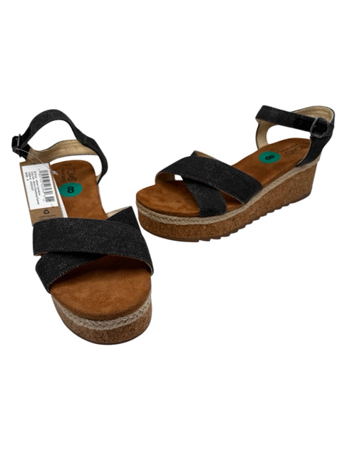 Shoe Size 8 Toms Navy Sandals