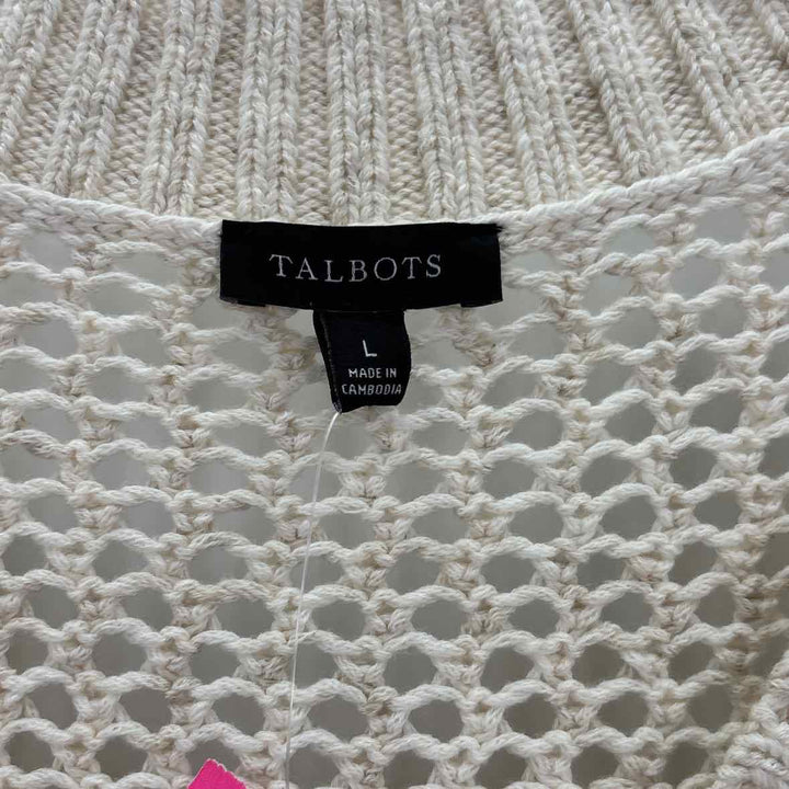 Size L Talbots Cream Sweater