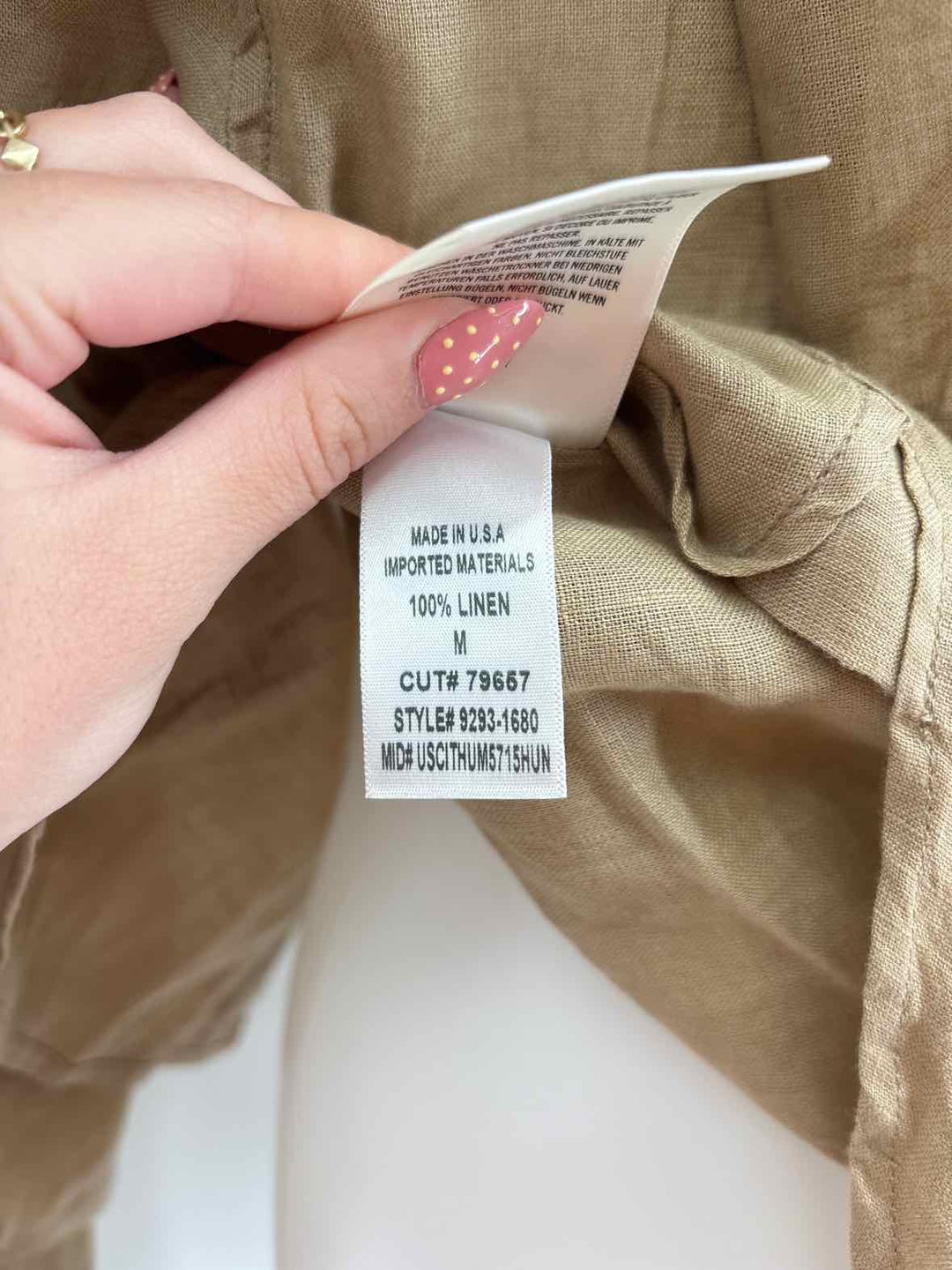 Size M CITIZENS OF HUMANITY Brown Shirt