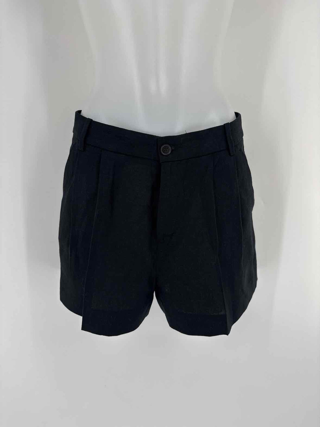 Size 4 Banana Republic Black Linen Shorts