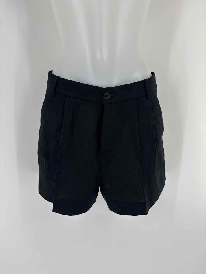 Size 4 Banana Republic Black Linen Shorts