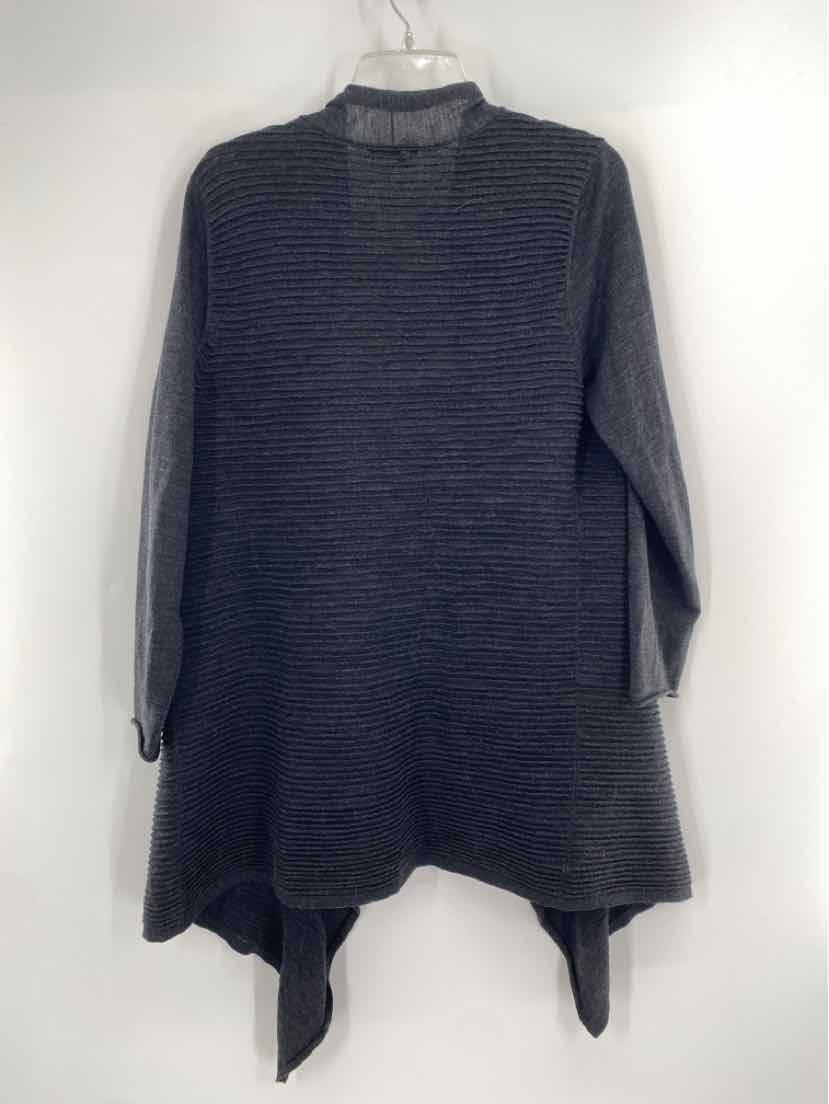 Size L Eileen Fisher Gray Knit Cardigan