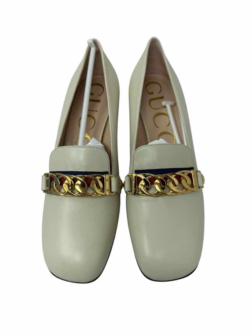 Shoe Size 36 Gucci Ivory Leather Luxury - Pumps