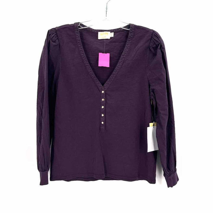Size M NATION Purple Shirt