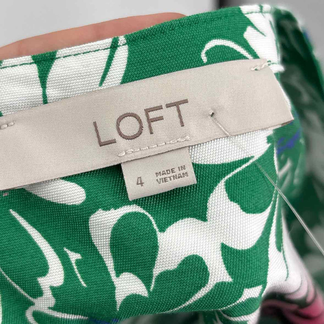 Size 4 LOFT Green Dress
