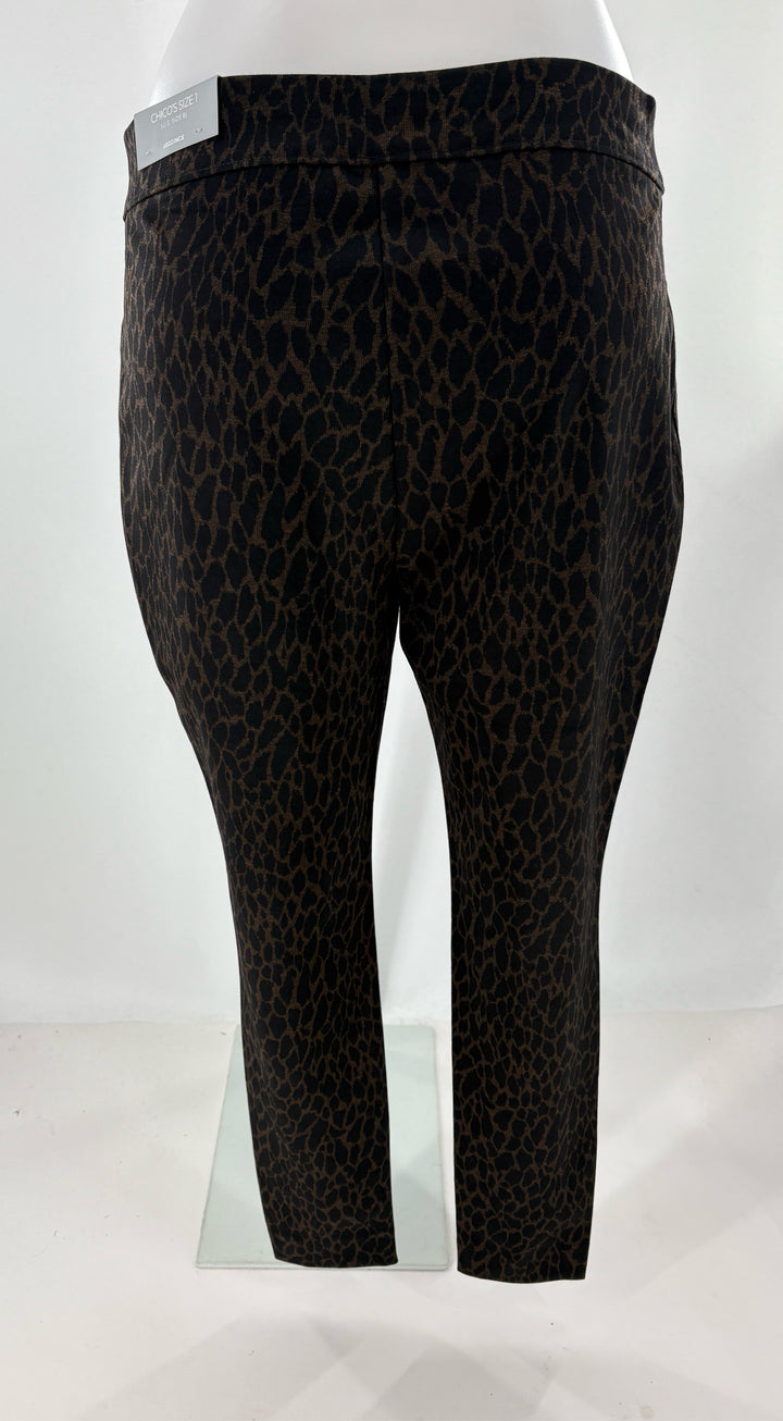Size 8 Black Print Pants