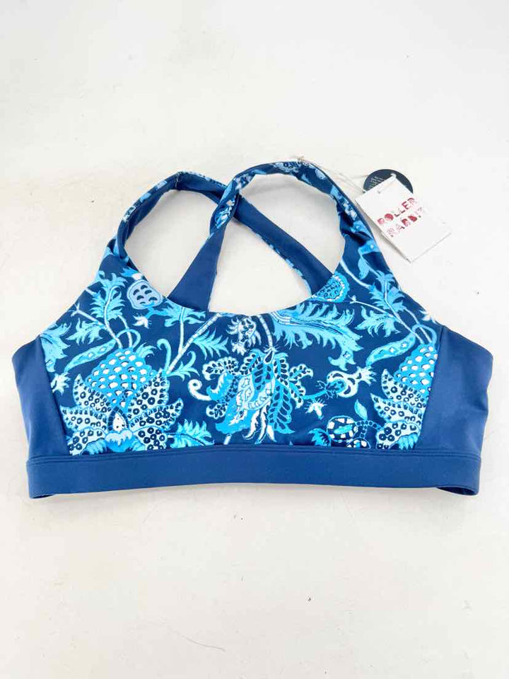 Size L Roller Rabbit Blue Print Bra