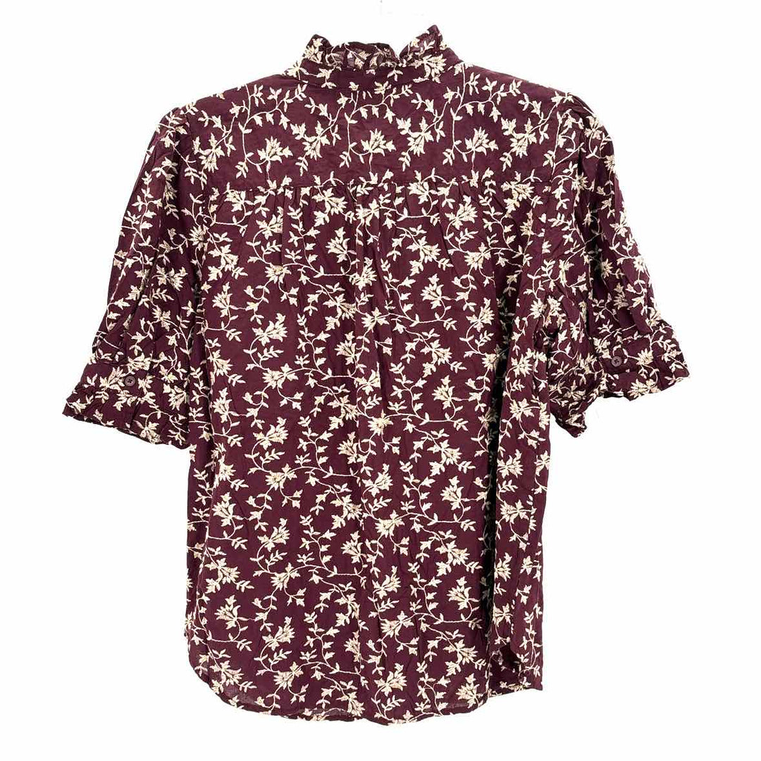 Size M Ann Taylor Burgundy Shirt