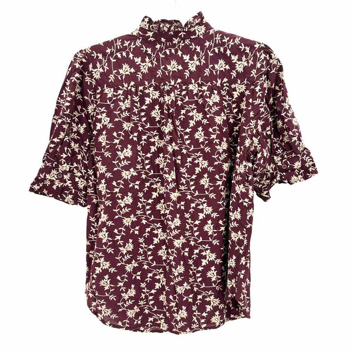 Size M Ann Taylor Burgundy Shirt