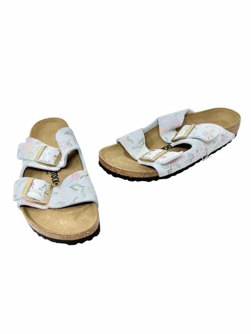 Shoe Size 39 Birkenstock Blue Print Sandals