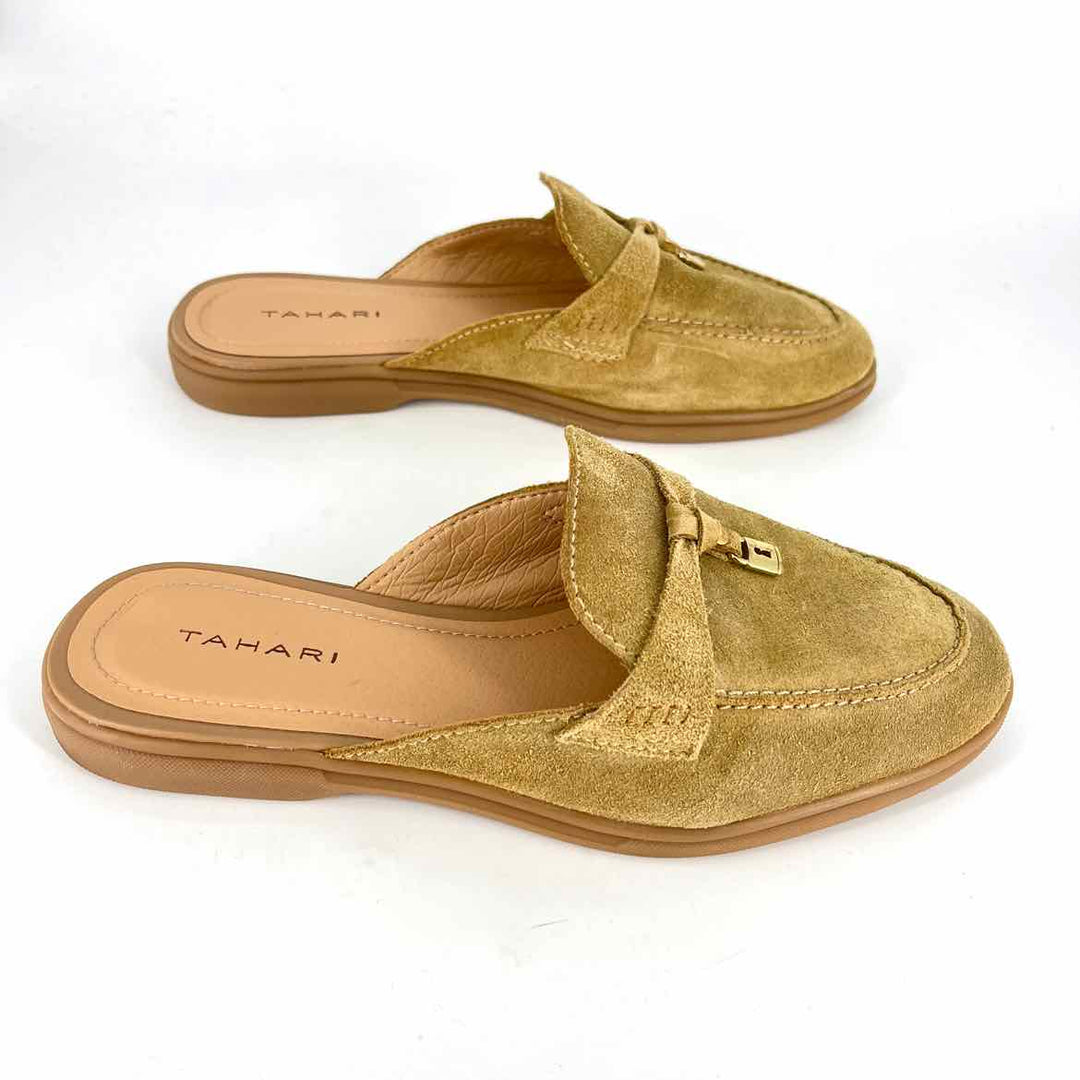 Shoe Size 10 TAHARI Tan Suede Loafers