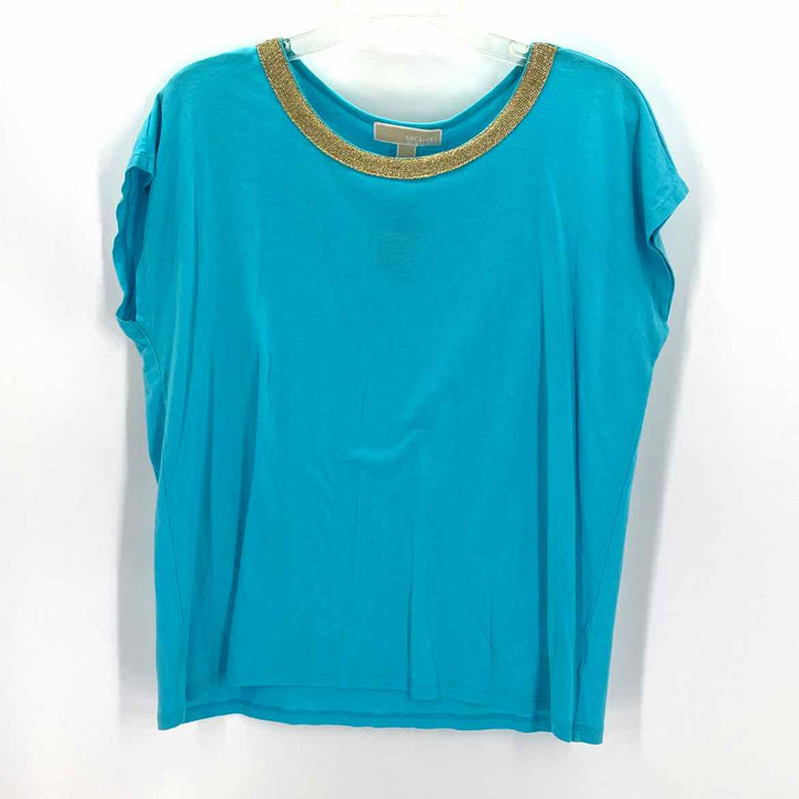 Size L Michael Kors Turquoise Shirt