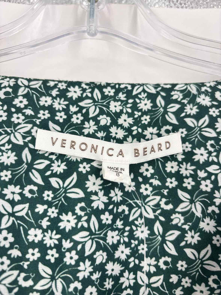 Size 8 VERONICA BEARD Green Print Dress