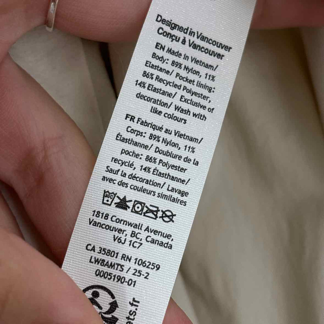 Size S Lululemon Ivory Skirt
