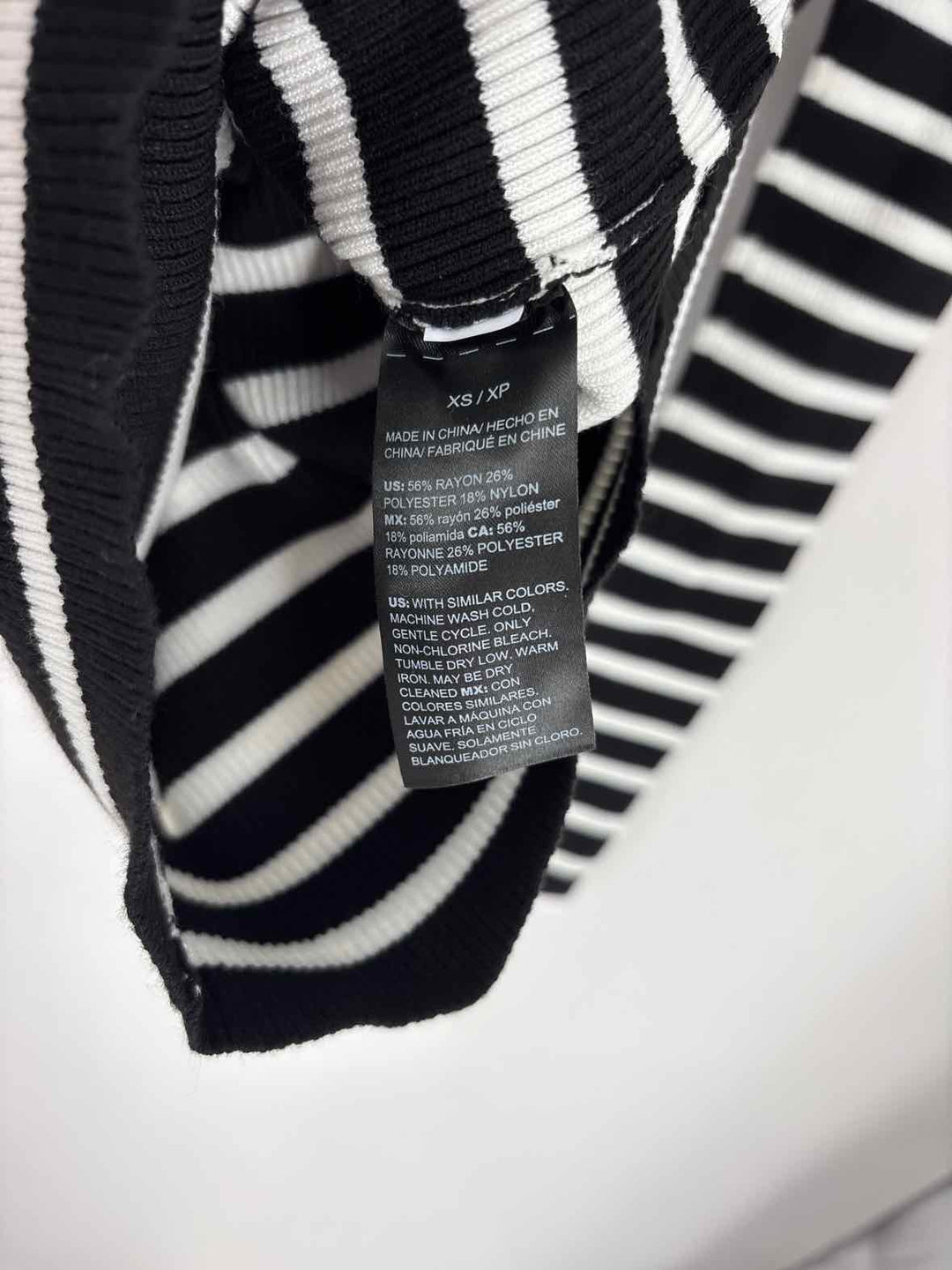 Size XS White House Black Market Black/White Sweater