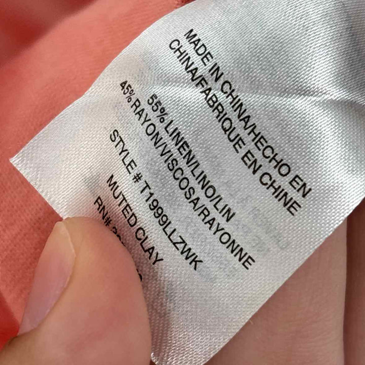 Size M WEEKEND Orange Linen Shirt