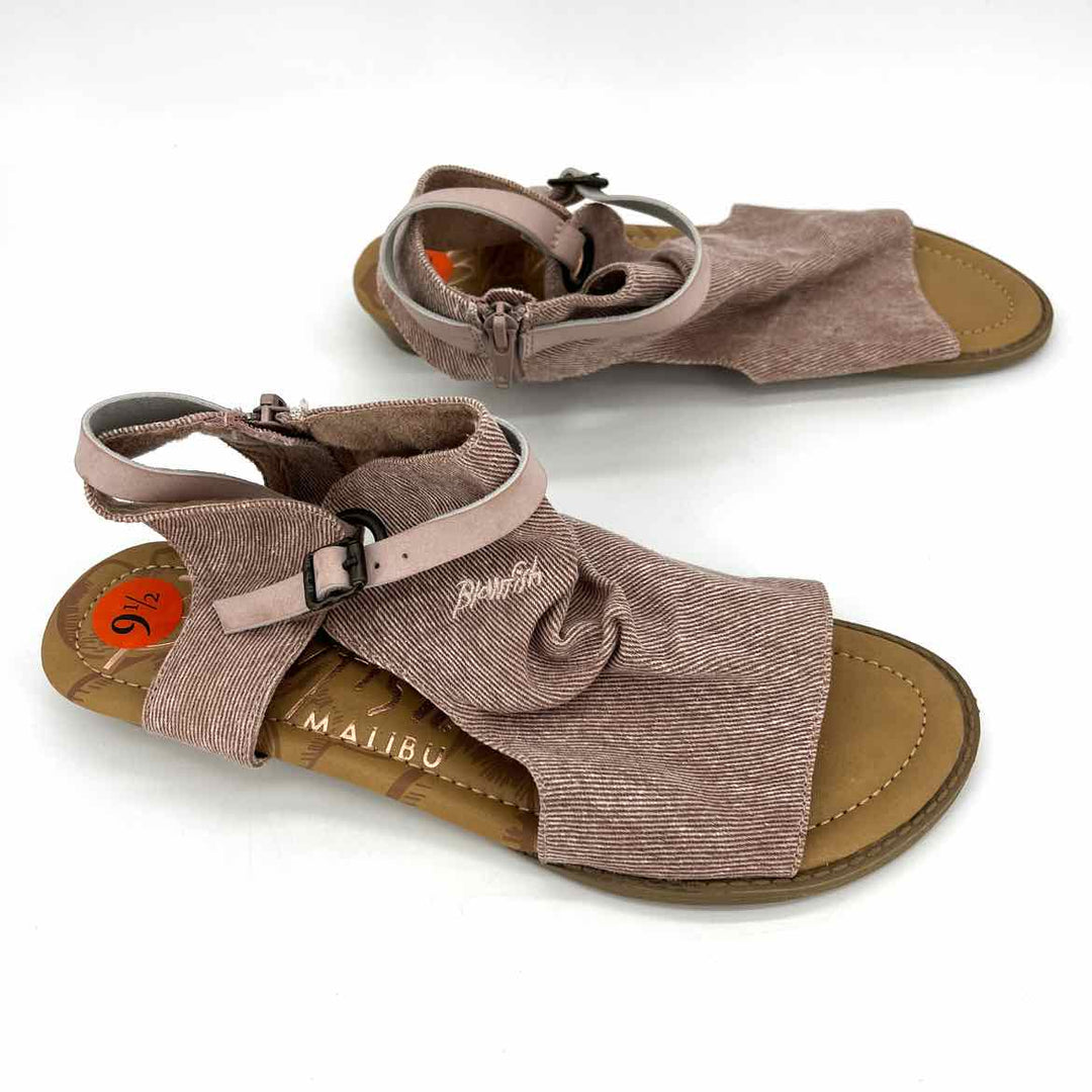 Shoe Size 9.5 BLOWFISH Pink Faux Leather Canvas Sandals