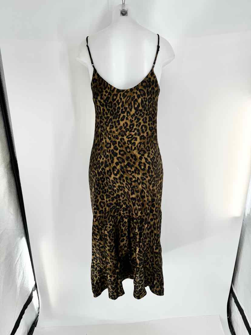 Size XS ZARA Tan Sateen Dress