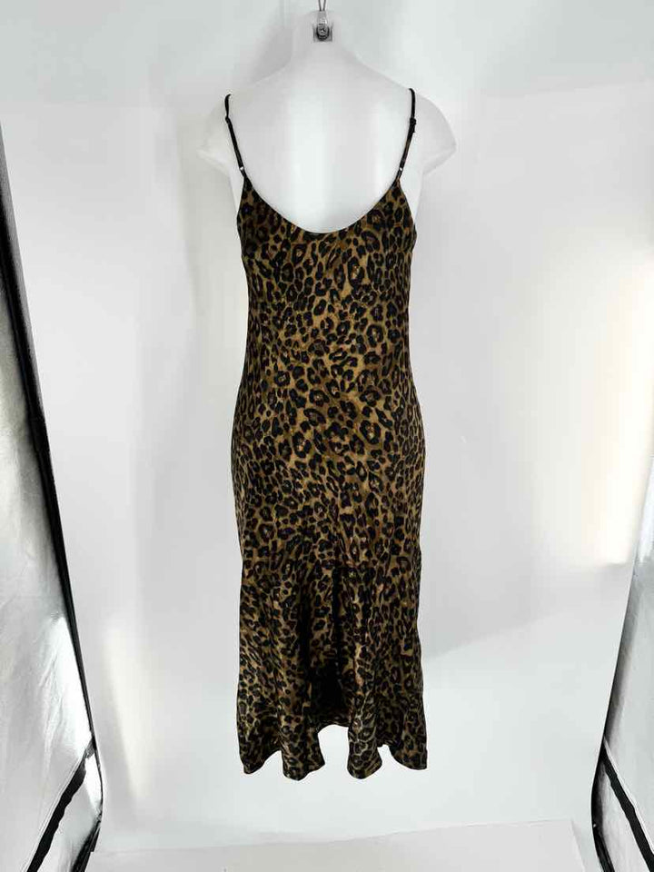 Size XS ZARA Tan Sateen Dress