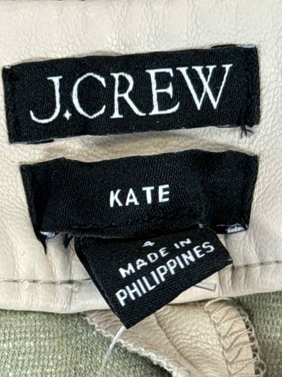 Size 4 J Crew Cream Pants