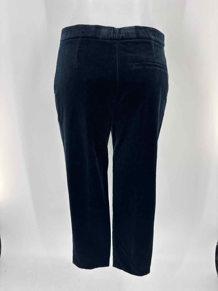 Size 2 THEORY Navy Velour Luxury - Pants