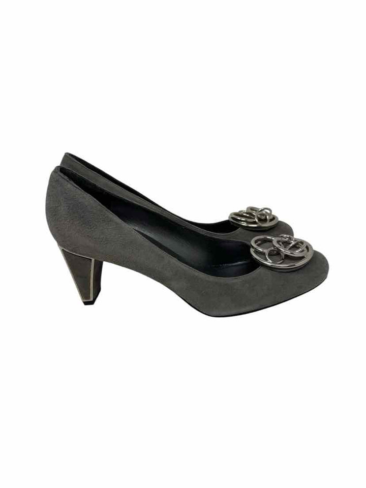 Shoe Size 6.5 Stuart Weitzman Gray Suede Pumps