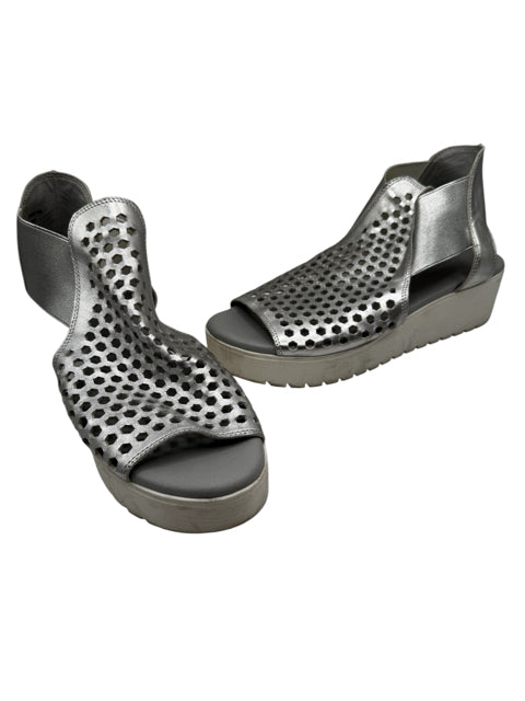 Shoe Size 8 Silver Sandals