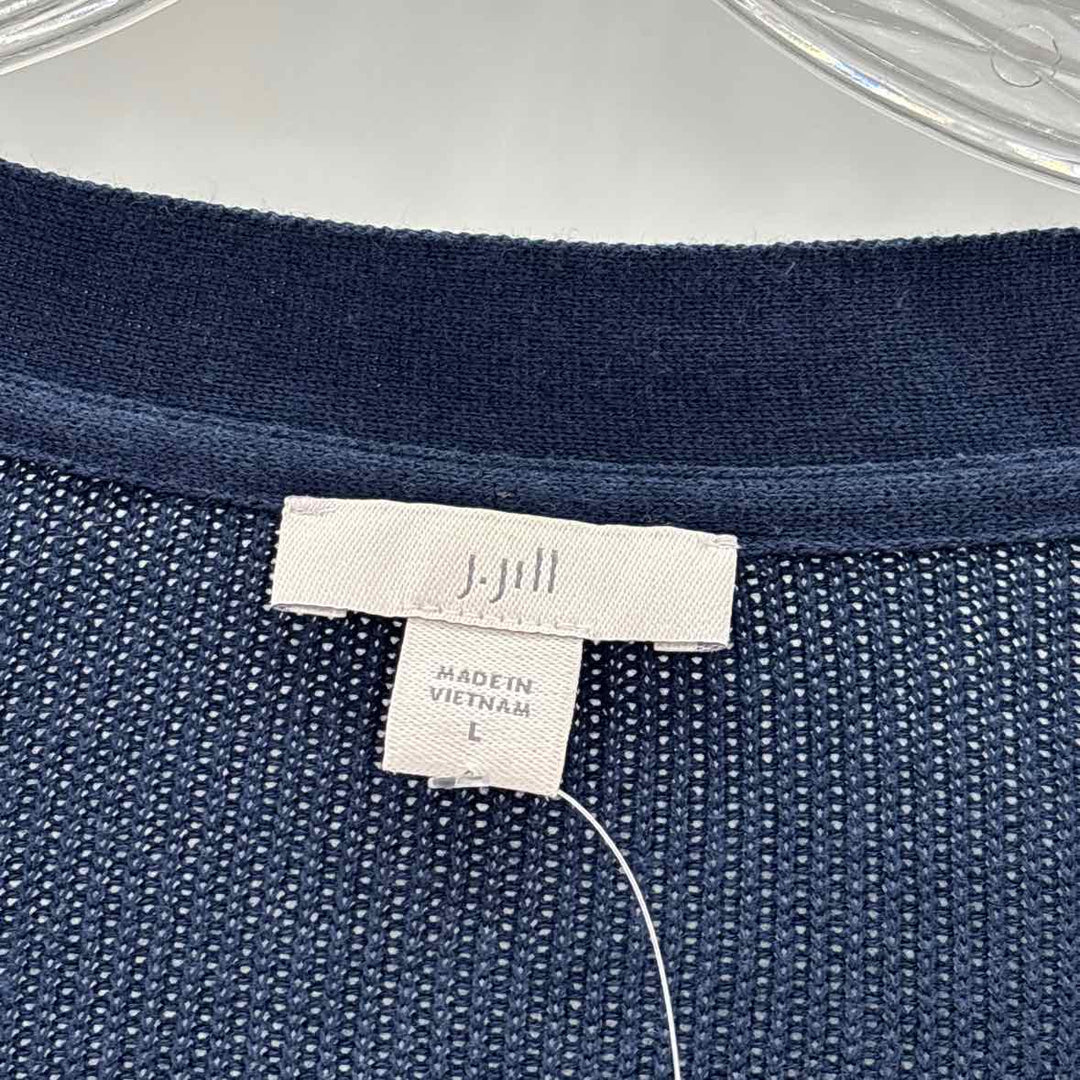 Size L J JILL Navy Sweater