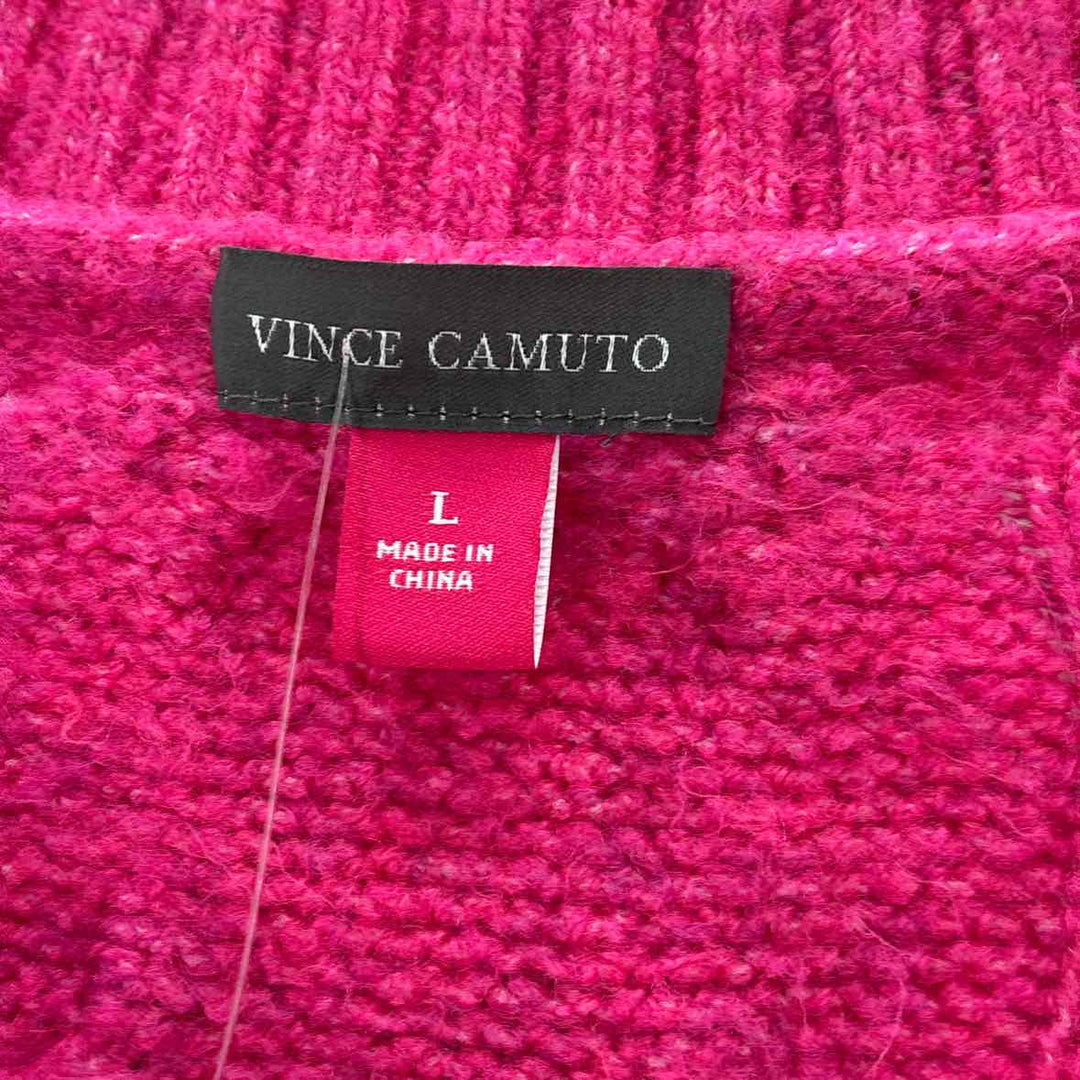 Size L Vince Camuto Hot Pink Knit Sweater